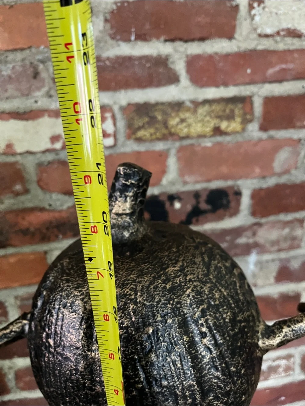 Christian Siriano Metallic Black and Gold Pumpkin Figure